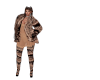 Frosted Brown/Beige Mink
