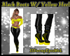 Black Boots Yellow Heels