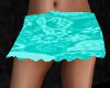 Aqua mini skirt