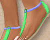 Lime/Blue Sandals ♥