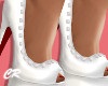 CR/ Silky White Heels