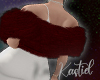 K| Peaky Red Fur Wrap