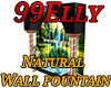 Natural wall fountain