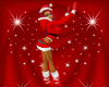 {S} Santa Baby Skirt Red