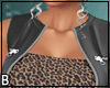 Cheeta Leather Vest Skir