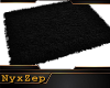 ! BLACK SHAGGY RUG