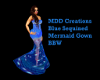 BlueSequined Mermaid BBW