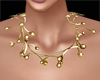 golden art necklace