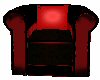 [L]Black &Red Armchair