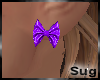 Sug* Purple Bow Earrings