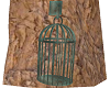 Oxidized bronze cage