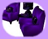 purple rose coffee chair