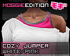 ME|CozyJumper|White/Pink