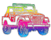 Colorful jeep