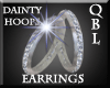 Dainty Diamond Hoops