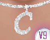 V9 Necklace Letter C