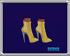 Lemon yellow ankle boots