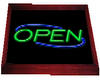 Open Sign Red Frame