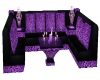 R&R Purple Zebra Sofa