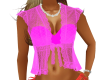 Pink Lace Beach Top