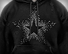 rhinestone star hoodie M