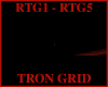 Red Tron Grid DJ Light