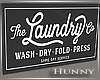 H. Laundry Sign