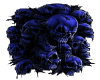 3D Scarey Blue Skulls