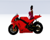 Mel Red Moto Sport Bike