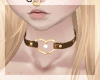 ::Gold:: Heart Collar