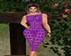 purple net dress