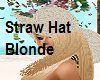 Straw Hat + Blonde Hair