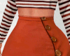 F l Button Mini Skirt L