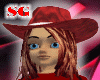 Cowgirl hat fiery hair