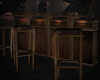 Rustic wooden bar