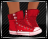 Red Converse Style Boots