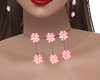 PinkWhiteFlower Nacklace