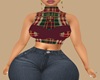 Belted Holiday Top