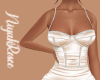 !Creme Silk Dress!