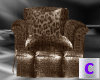 Leopard Puffy Chair