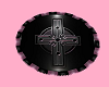 Pink Gothic Cross Rug