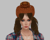 Cowgirl Hat+Hair Brown