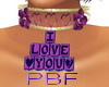 PBF*Purple I Love U CH