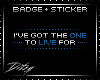 {D The One BADGE