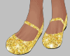 Gold star girl shoes