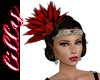 Red feather Gatsby band