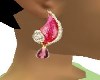 Pink Earrings w Droplet