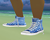 A blue sneakers