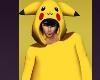 Pikachu Halloween Costumes Black Hair Tall Yellow Suits