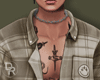 Tan Flannel W Tats